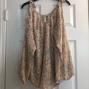LC Lauren Conrad floral blouse